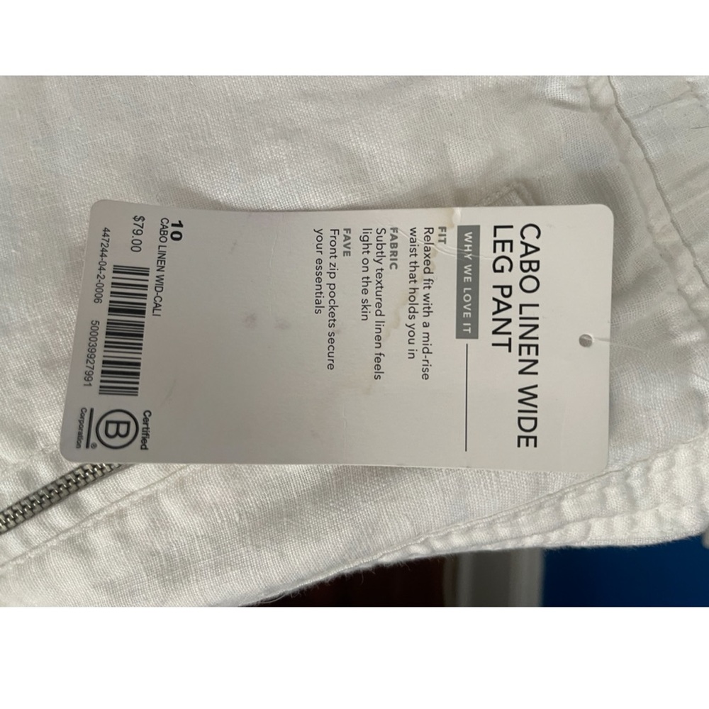 Althea linen wide leg pants